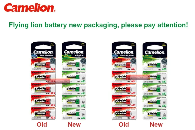 10 قطعة جديد Camelion بطارية قلوية 12 فولت 23A 12 فولت 27A 23A 12 فولت 21/23 A23 E23A MN21 RC التحكم عن بعد بطارية RC الاسمية