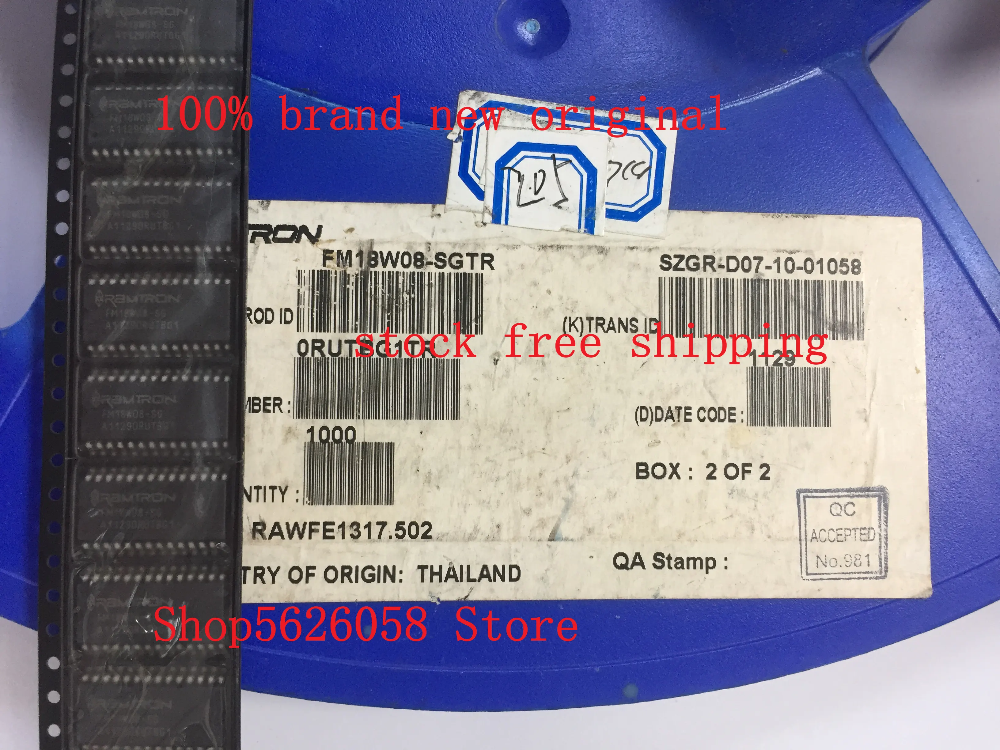 

5PCS/LOT FM18W08-SGTR FM18W08 SGTR SOP 100% new original