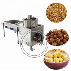 Commercial Automatic Gas Popcorn Machine With Stainless Steel Industrial Caramel Flavored Popcorn Making Machine