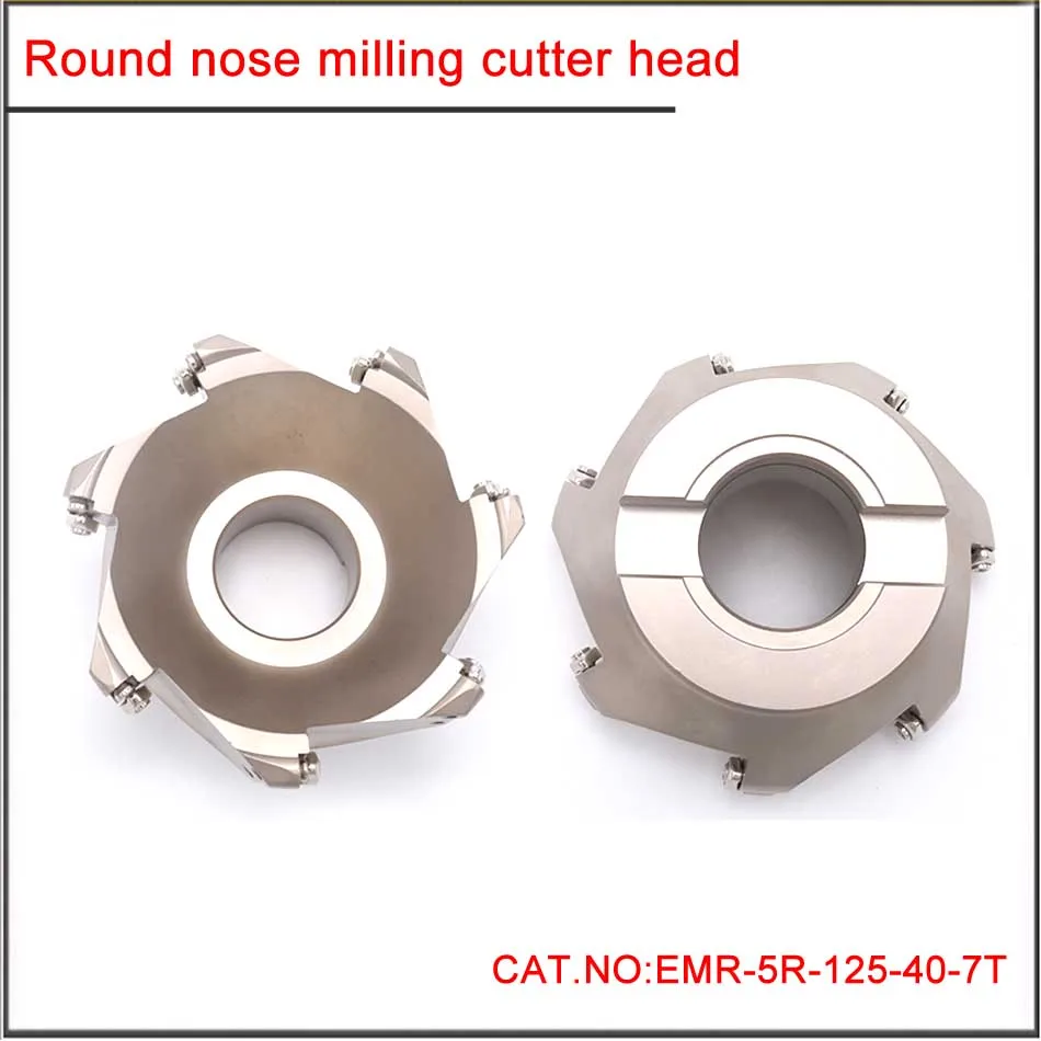 BT50-EMR 5R 50 63 80 100 125 160mm R5 Plane Profiling round nose milling cutter head ,End milling cutter with rough fillet