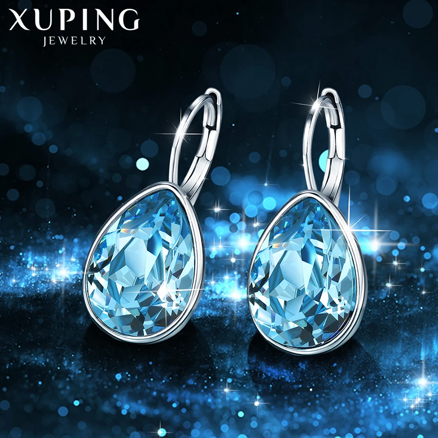 Xuping Jewelry Popular European Style Colorful Crystal Earring for Laies Anniversary Mother\'s Day Gift  A00615514