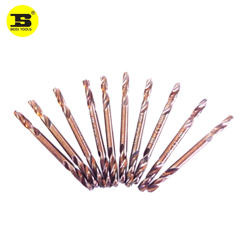 Bosi 10PC-Pack 3.2 × 48ミリメートルダブルエンドドリルビットhss 135-度スプリットポイント