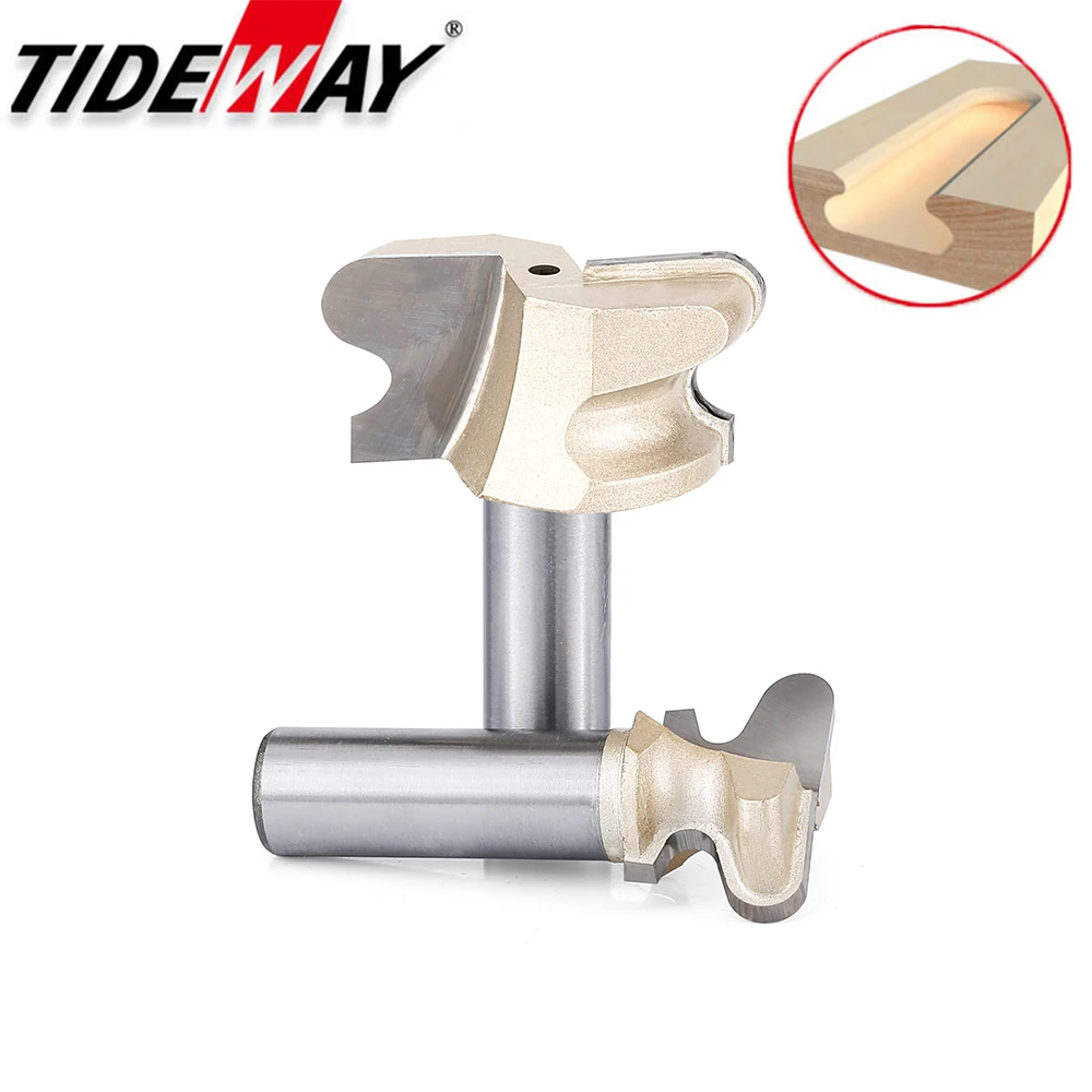 Tideway Professional Grade Arc Nail Drawer Pull Router Bit Door Handle Slotting Milling Cutter Woodworking Grooving CNC Bits