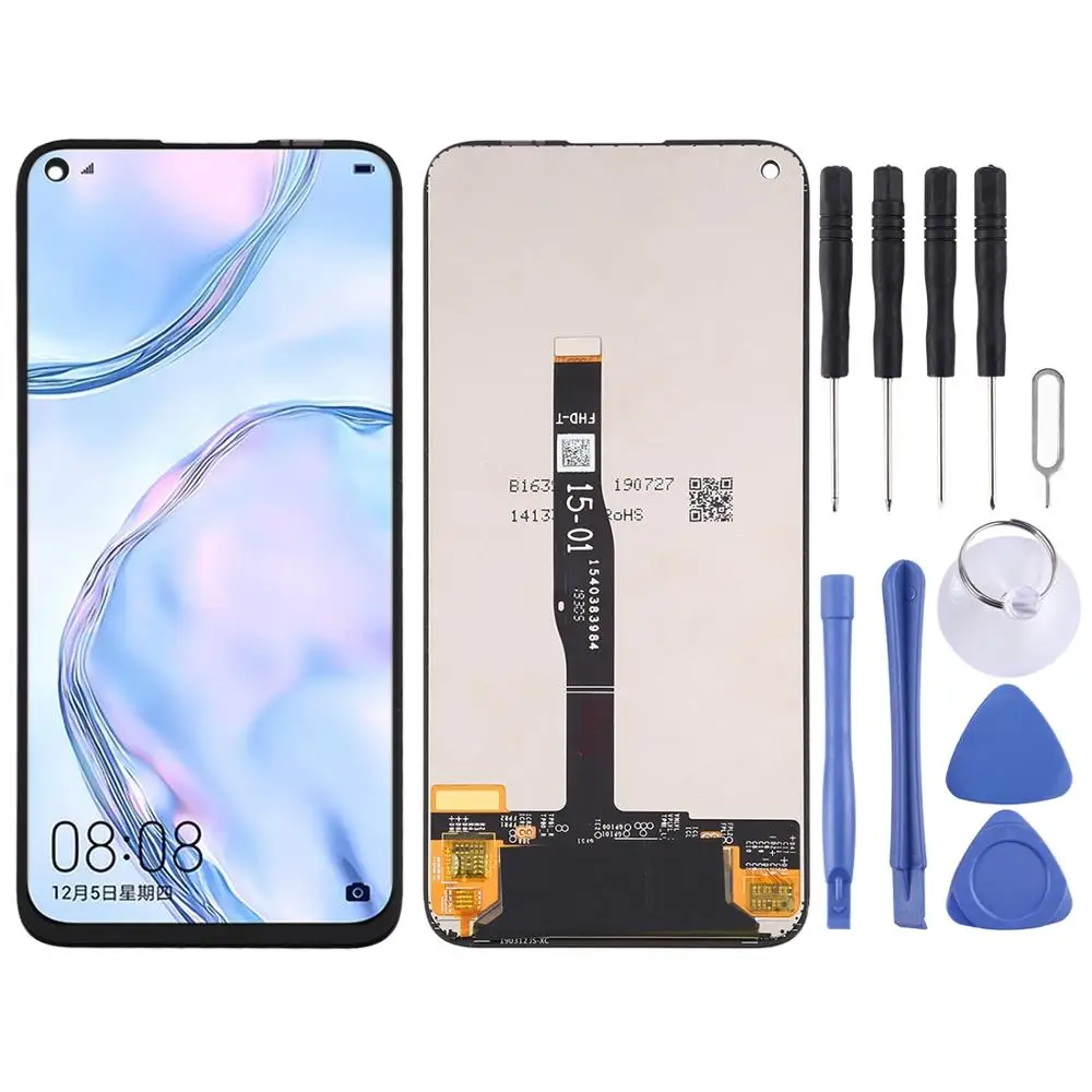 LCD Screen and Digitizer Full Assembly for Huawei Nova 6 SE / JNY-AL10 / JNY-TL10 (Black)