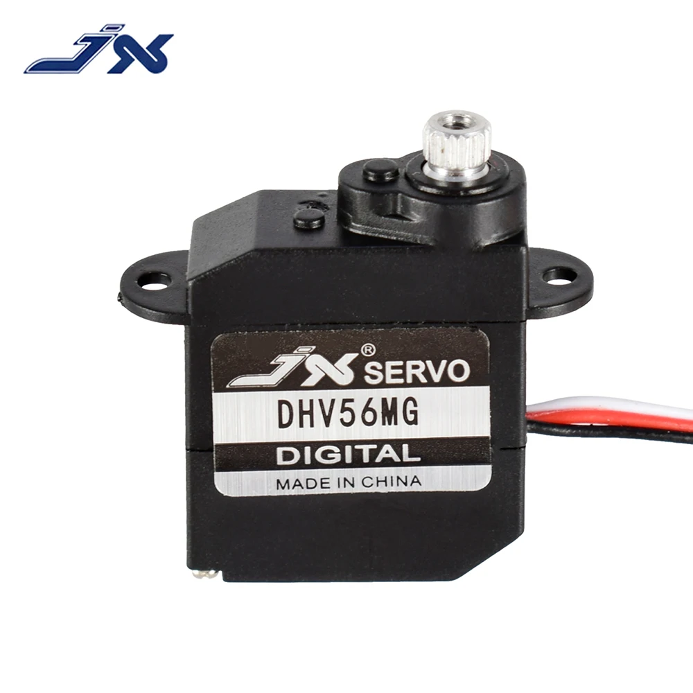 Gorąca sprzedaż JX Servo DHV56MG Cyfrowe bezrdzeniowe 1.2kg 0.10sec Metal Gear HV 5.6g DS Servo do RC Car Robot Airplane Aircraft Drone