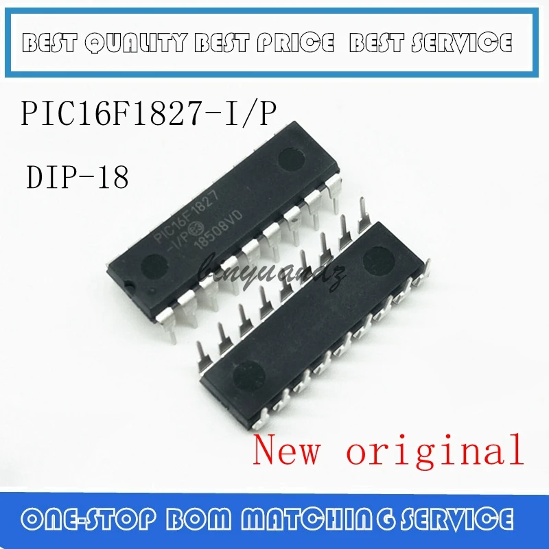 100% Новый оригинальный PIC16F1827-I/P PIC16F1827 DIP-18, 1 шт.