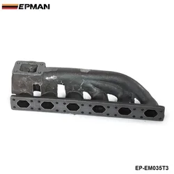 Epman Iron Cast Turbo Exhaust Manifold W 38mm Wastegate Flange For BMW 323i 325i 328i 330i M3 E36 E46 T3  TK-EM035T3