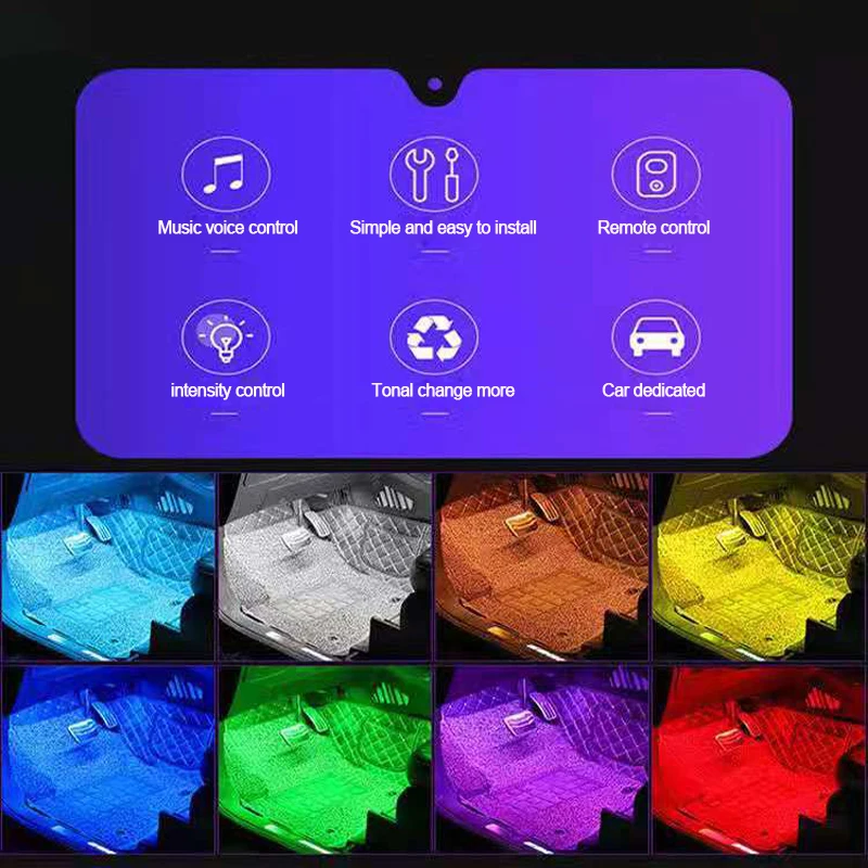 Ambient Star RGB Control Light Starlights Star Light Multiple Modes Automotive Interior Decorative Party Lights Ambient Star RGB