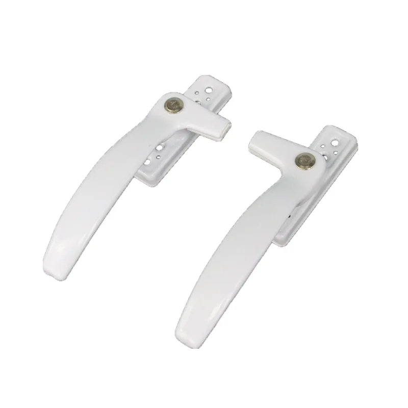 2pcs Old Style Casement Windows Plastic Steel 7-Shape Inside And Outside Window Handle