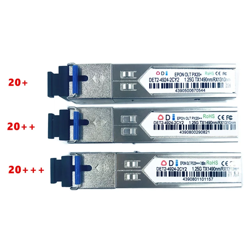 

EPON OLT оптический приемопередатчик PX 20 + + 20 + + + SFPOLT1.25G 1490/1310nm 3-7dBm SC OLT FTTH модуль решения для