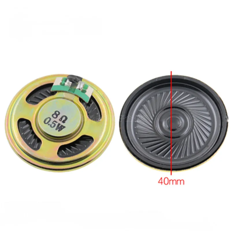 1PCS 0.5W 8R Horn Loud Speaker Buzzer Ringer 20MM 23MM 28MM 30MM 36MM 40MM 8 ohm 0.5W Small loudspeake