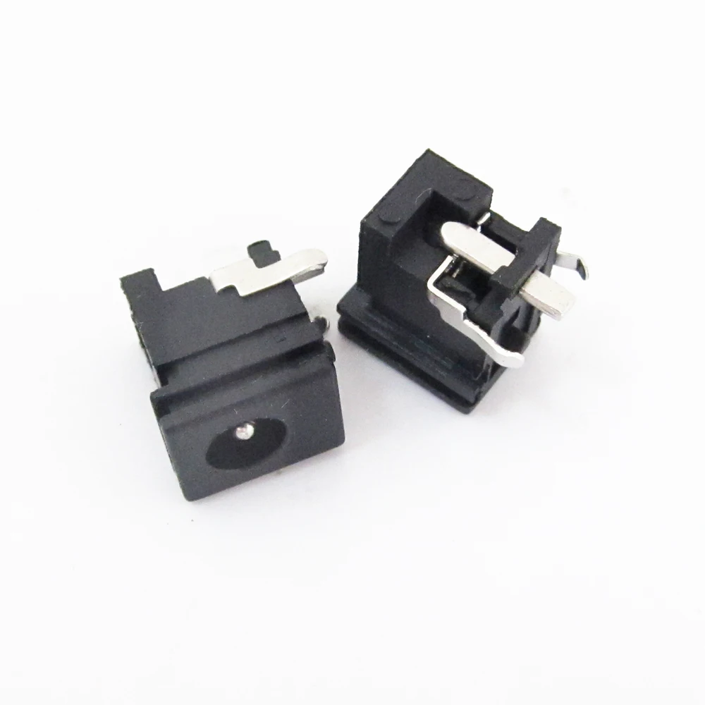 1 pieza de latón de 4,8x1,7mm, fuente de alimentación de CC, toma hembra, Conector de montaje PCB