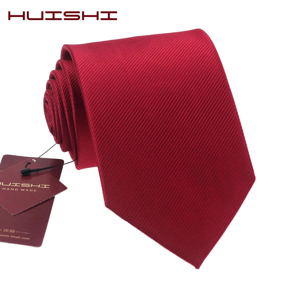 Elegant Classic Mens Tie Red 8cm Necktie Solid Red Waterproof Ties 6CM For Man Business Wedding Gifts Party Suit Accessories