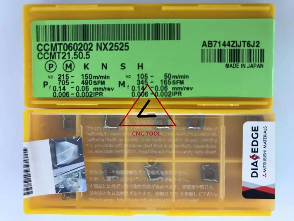Ccmt 060202 NX2525 10ชิ้นแบบดั้งเดิม