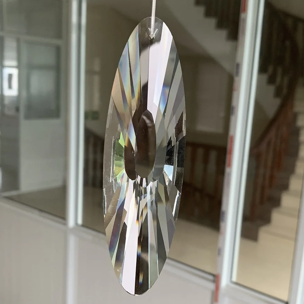 120MM Faceted Glass Crystal Prisms Suncatcher Reiki Prism Chandelier Part Hanging Pendant Mobile Decor Art Chandelier Crystals