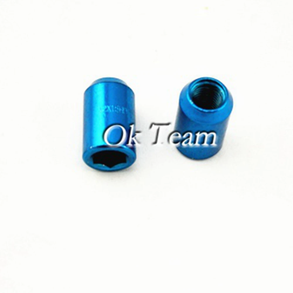 16 Pcs 12x1.5mm Auto Car Racing Alloy Wheel Lug Nut Nuts Kit Sets Screw Blue New