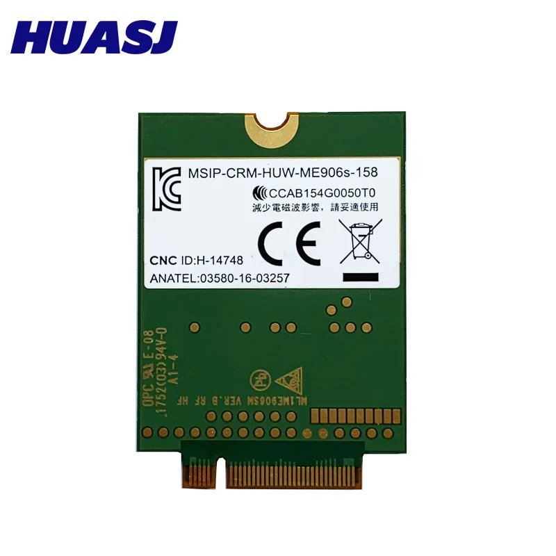 Huasj Mobile Broadband Card for HP LT4132 3G 4G LTE 150M HSPA + 4G Module Huawei ME906S ME906S-158 SPS:845710-003 845709-003