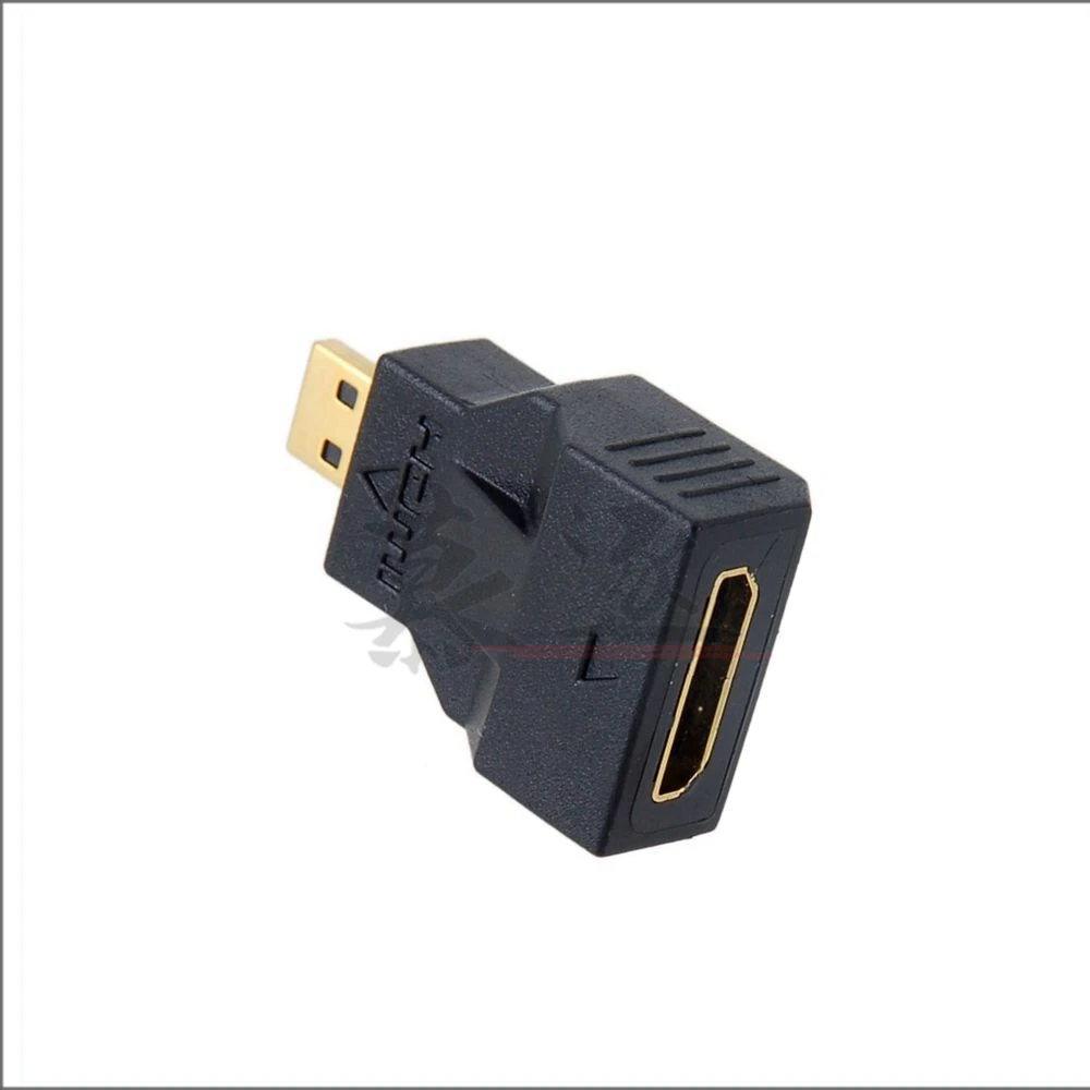 Universal Micro Hd-compatible To MINI Hd Cable Converter Adapter Connect To TV LCD HDTV Gold Plated Connection Black