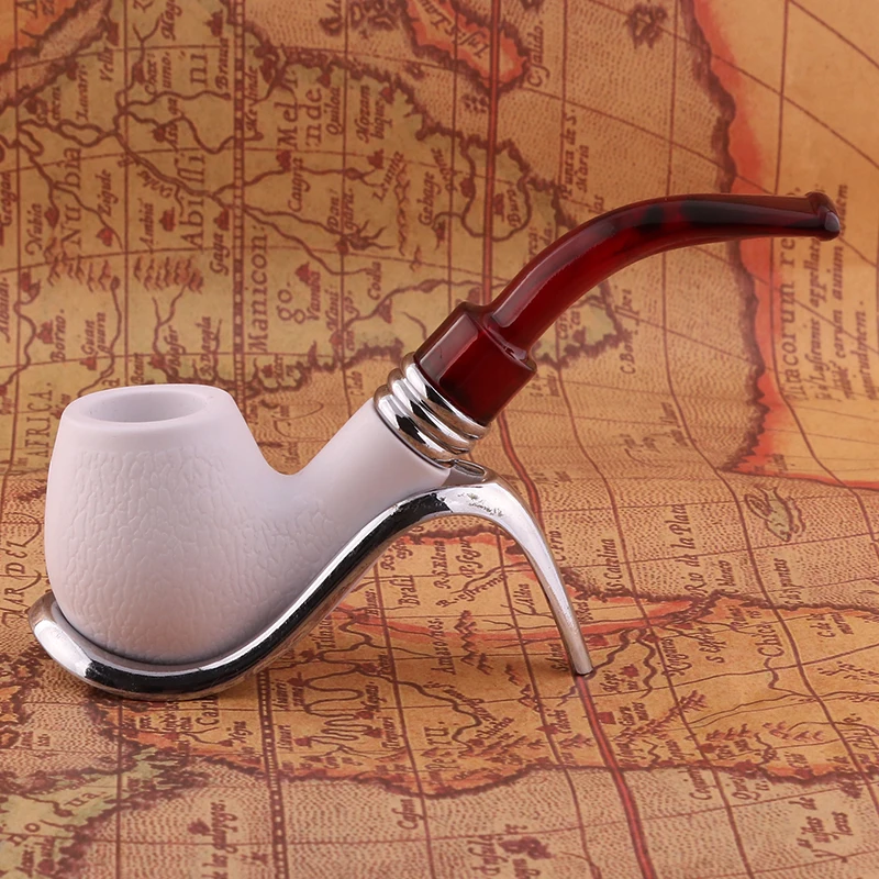 Resin  Tobacco Smoking Pipes Ciggarette Smoke Grinder Herb Meerschaum Pipes Smoking Accessories Erliao