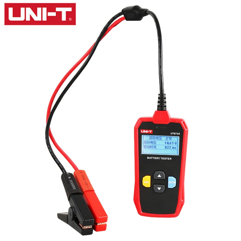 UNI-T UT673A UT675A Car Battery Tester Charger Analyzer 12V 24V Voltage Battery Test Car Battery Tester Charging Scanner Tool.