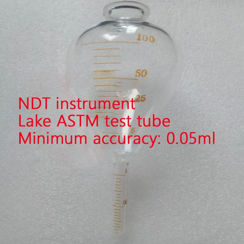 ASTM E709 tubo di misurazione della concentrazione di estremità magnetica fluorescente, tubo di precipitazioni con estremità magnetica, 0.05ML