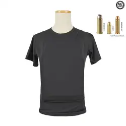 Bulletproof Vest NIJ IIIA level comfortable Lightweight Concealed Hidden Inside Wear Anti-Bullet Short-Sleeve Tshirt Work Clothe