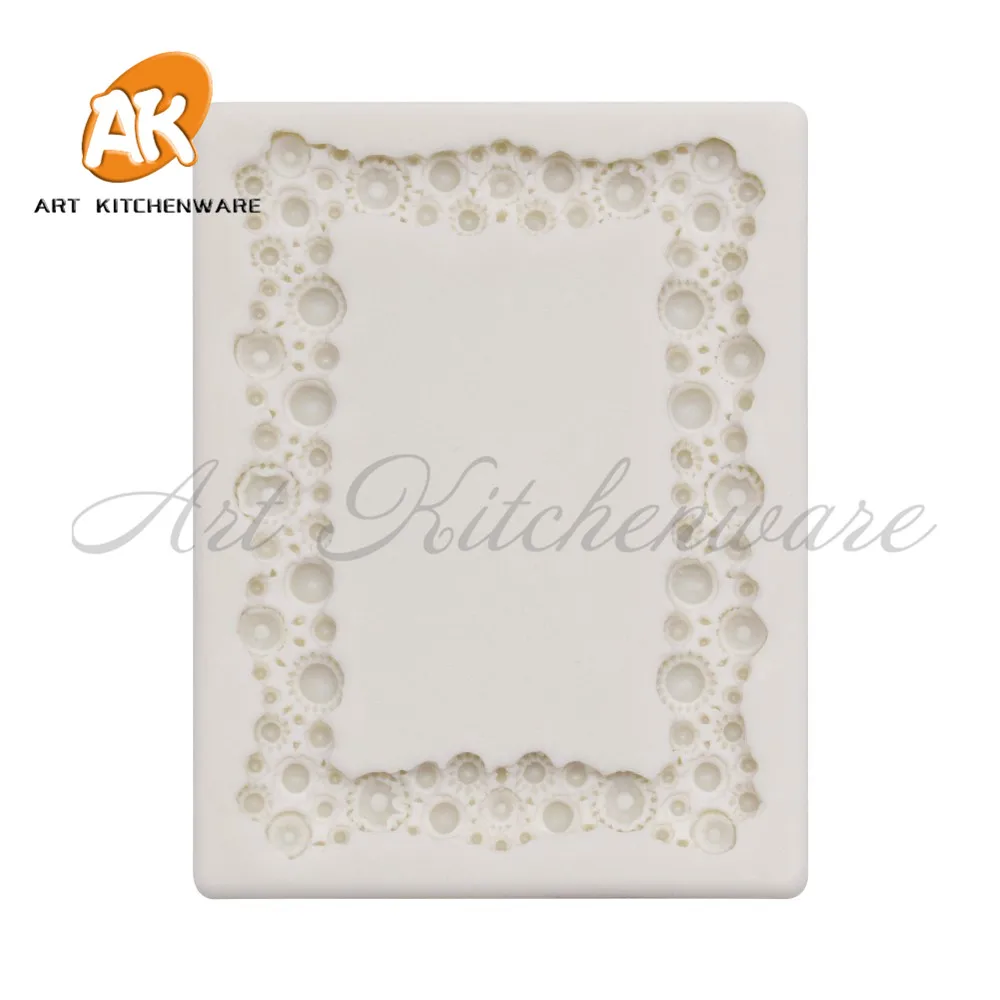 New Arrival Diamond Frame Food Grade Silicone Cake Mold Cake Decorating Fondant Tool Baking Tool