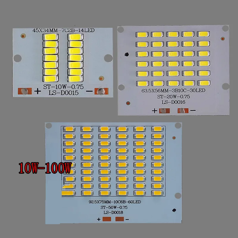 High Lumens LED Flood Light 10w 20w 30w 50w 110v 220v Epistar PCB 5730SMD LED Chips plate resource Floodlight DIY LED lamp Beads