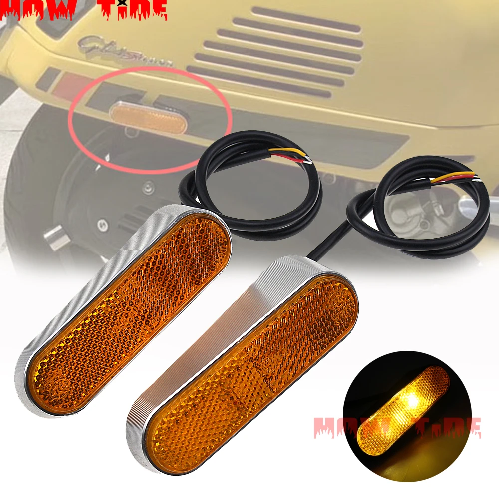 Motorcycle LED Side Turn Signal Lights CNC Indicator Left Right Lamp for YAMAHA TMAX T-MAX 530 500 TMAX500 TMAX530 SX DX