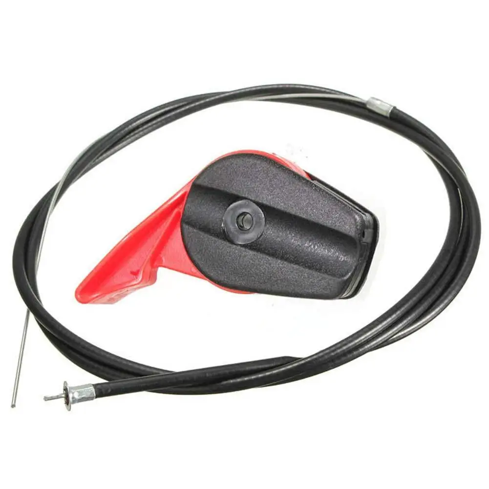 Universal Pull Line Lawn Mower Throttle Switch Lever Control Kit + Throttle Cable For Lawnmower