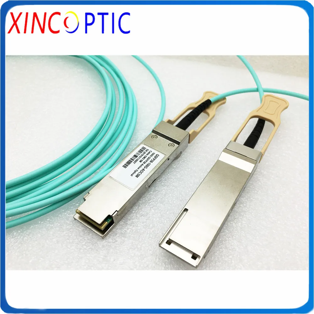 100gbps qsfp28 30m mpo sfpモジュールaoc、 (98ft) 汎用互換100gアクティブ光学