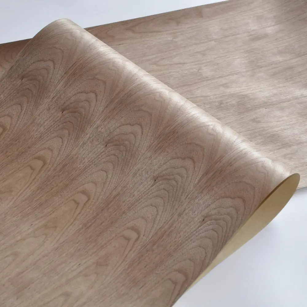 GREENLAND Craft Paper Back Natural American Walnut Veneer 2500MM*580MM for Kitchen Workshop