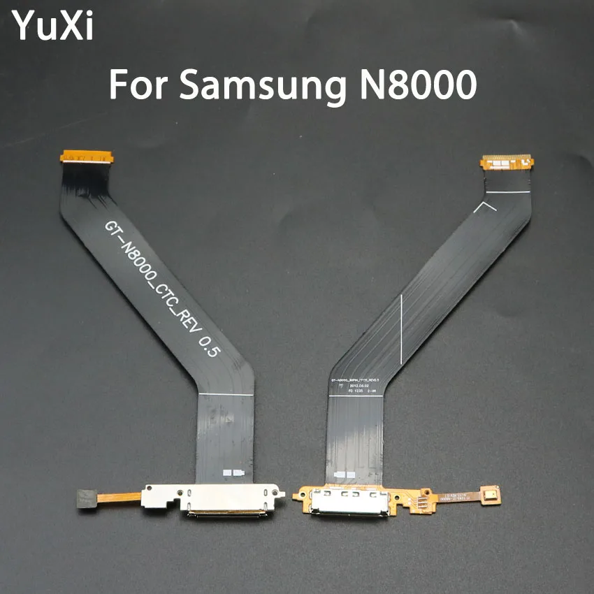 YuXi USB Charger Port USB Charging Dock Connector + Microphone Flex Cable For Samsung Galaxy Note 10.1 GT-N8000 N8010 N8000