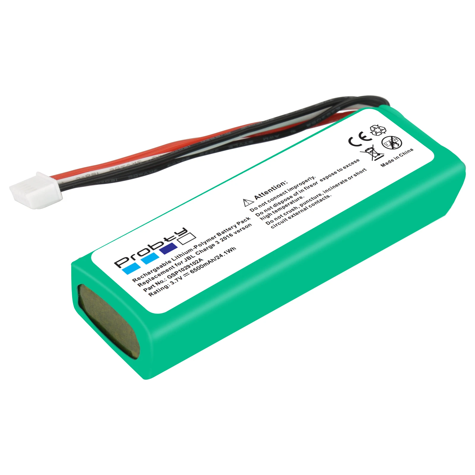 Oryginalna Probty dla JBL Charge 3 6500mAh Bateria Bateria GSP1029102A