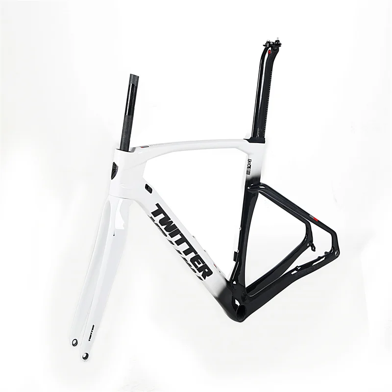 TWITTE2021 R Off-Road Carbon Fiber Road Bike Frame, 700 * 40C, Carbon Fiber, Road Bike