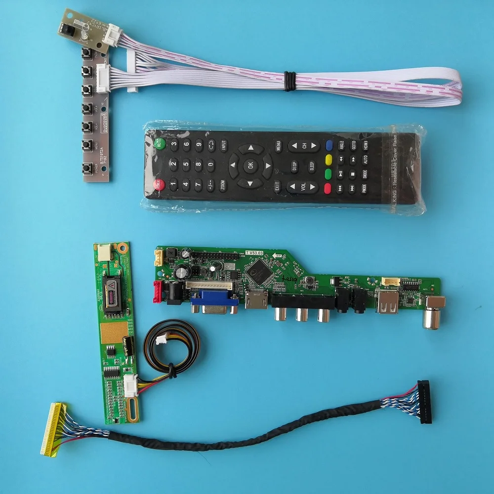 

for LP154WX5-TLB1 Driver Board 1 lamps 15.4" VGA AV TV New 30pin Controller Digital Signal USB Module 1280X800