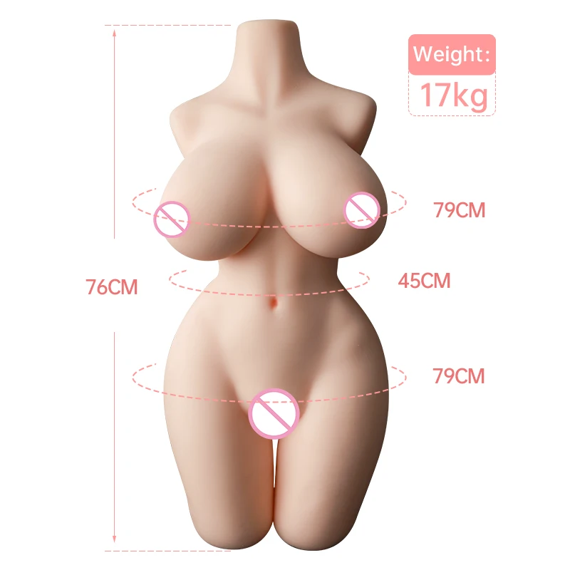 Hanidoll TPE Half Body Sex Dolls Torso Realistic Sex Doll Vagina Big Breast Butt Adult Love ProductsSex Toys For Men