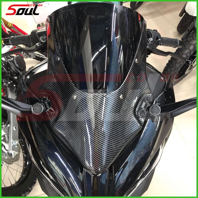 

Motorcycle Accessories Modified High Modish Models Windshield Windscreen visor Fits For Kawasaki NINJA250 NINJA400 2018-2022