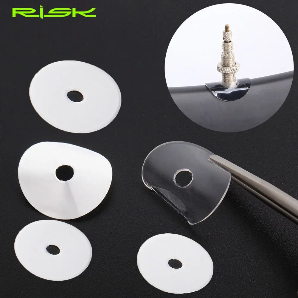 20PCS Quality Rim Protection Gas Air Nozzle Mountain Road Bike Bicycle French Presta Glue Pad Tube Tire Gasket Bicycle Accessory