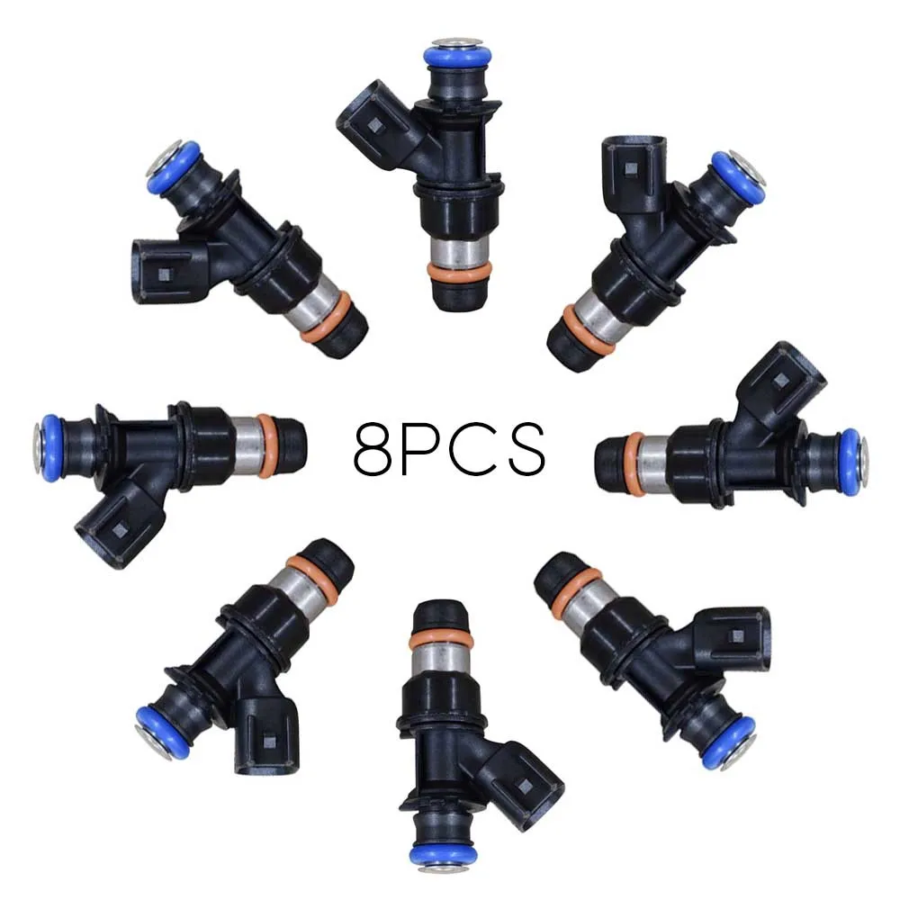 

8pcs Fuel Injectors Nozzle For For Chevrolet Chevy Silverado 4.8L/5.3L/6.0L 25317628 L 99-07 Auto Spare Parts Accessories