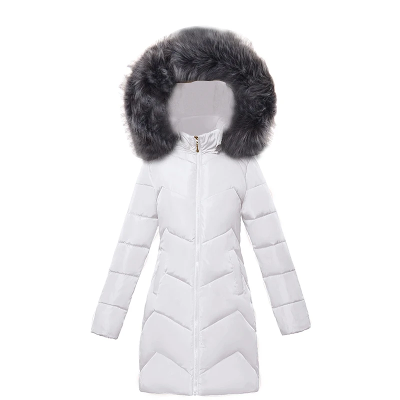 Parka larga con capucha para mujer, chaqueta cálida de plumón de piel sintética, talla grande 7XL, abrigo de invierno para oficina, novedad de 2023