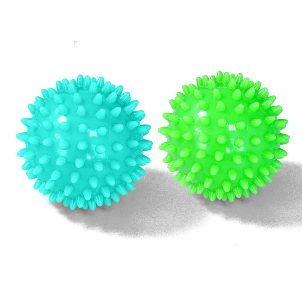 PVC Fitness Massage Ball Spiky Trigger Point Sport Fitness Yoga Exercise Body Muscle Relax Ball for Hand Foot Pain Stress Relief