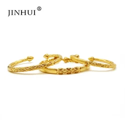 Men individuality viking Gold Color Bangles for Women Bride Wedding Bracelets Ethiopian/France/African/Dubai Jewelry gifts