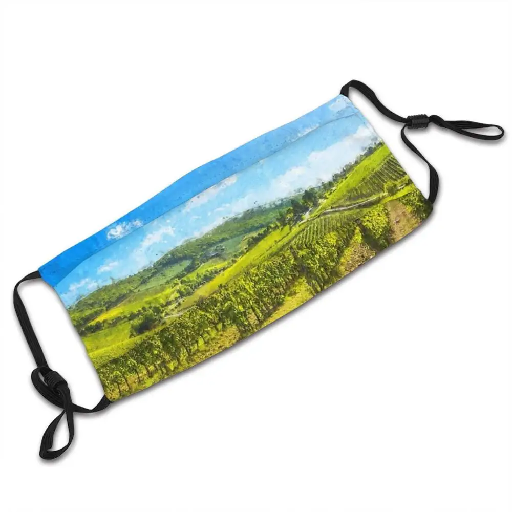 Chianti , Tuscany Mask Cloth Washable DIY Filter Pm2.5 Dewasa Anak-anak Tuscany Hills Of Tuscany Chianti Chianti Region Chianti Hills