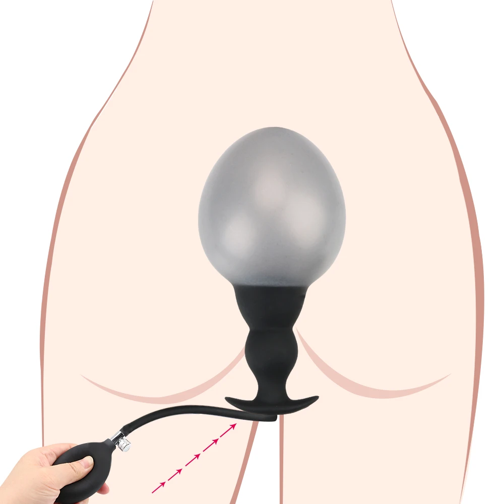 超大型インフレータブル巨大なビッグアナルプラグ最大12センチメートルディルドポンプ肛門拡張器拡張なしバイブレーターバットプラグ肛門ボール大人のおもちゃ