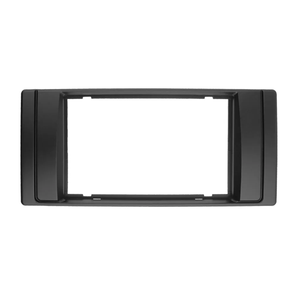 for BMW 5-Series E53 X5 E39 Double Din Fascia Radio CD DVD GPS Stereo Panel Dash Mount Trim Install Kit Frame Bezel With Wiring