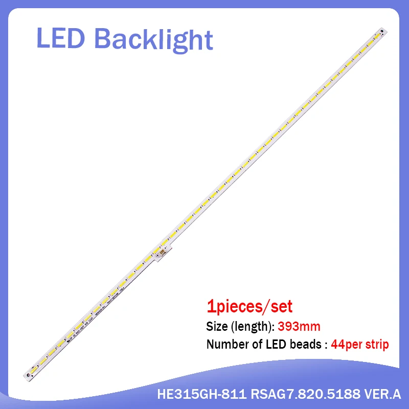 1 PCS LED Backlight Bar HE315GH-B11 RSAG7.820.5102 for LED32K160JD GT-1119424-A 44 Lamp 393MM