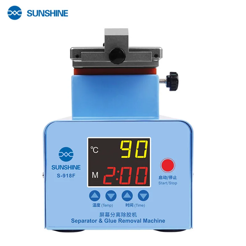 SUNSHINE S-918F Universal LCD Separator For edge screen inframe separating oca cleaning remover machine 360degree Rotating Plate