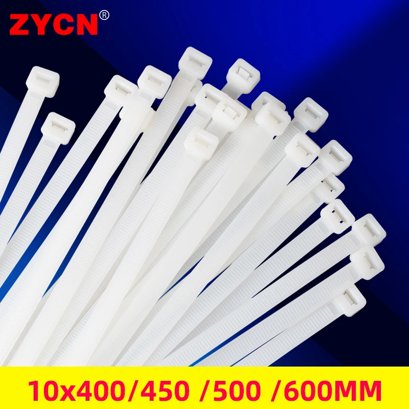 

ZYCN 100 шт. ширина: 7,5 мм нейлоновый Пластиковый кабель застежка-молния самоблокирующийся цвет белый черный промышленная поставка 10 серий