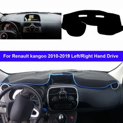 2 Layers Car Dashboard Cover Dash Mat Carpet For Renault kangoo 2010 - 2019 LHD RHD 2011 2012 2013 2014 2015 2016 2017 2018